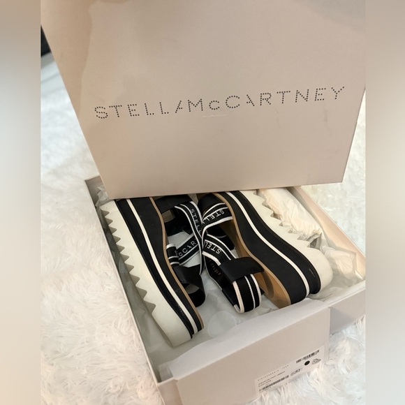 Stella McCartney/ Sneak-Elyse Crossover Strap Platform sandal. 37.5 NEW WITH BOX - Picture 6 of 6